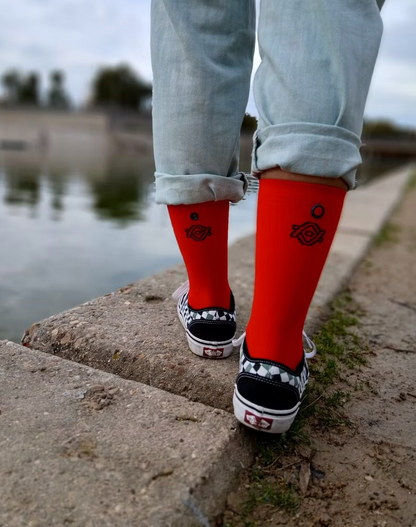 Calcetin Tecnico Rojo