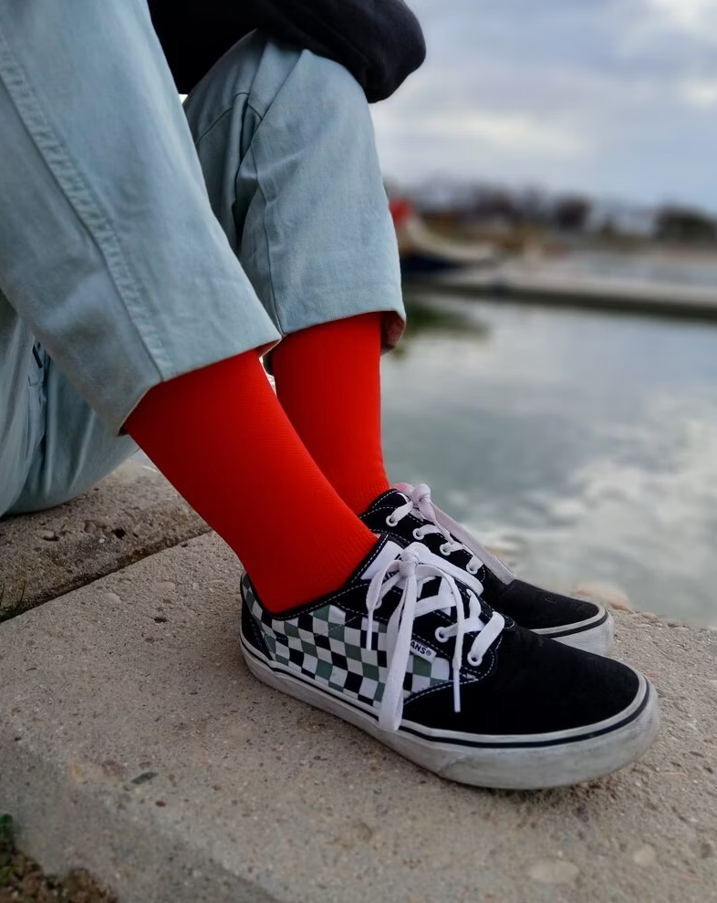 Calcetin Tecnico Rojo