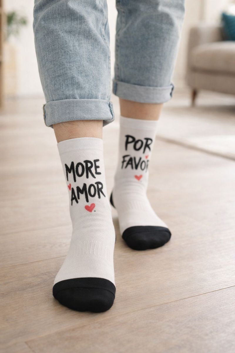 MORE AMOR POR FAVOR – Calcetines San Valentín | CABUKIS