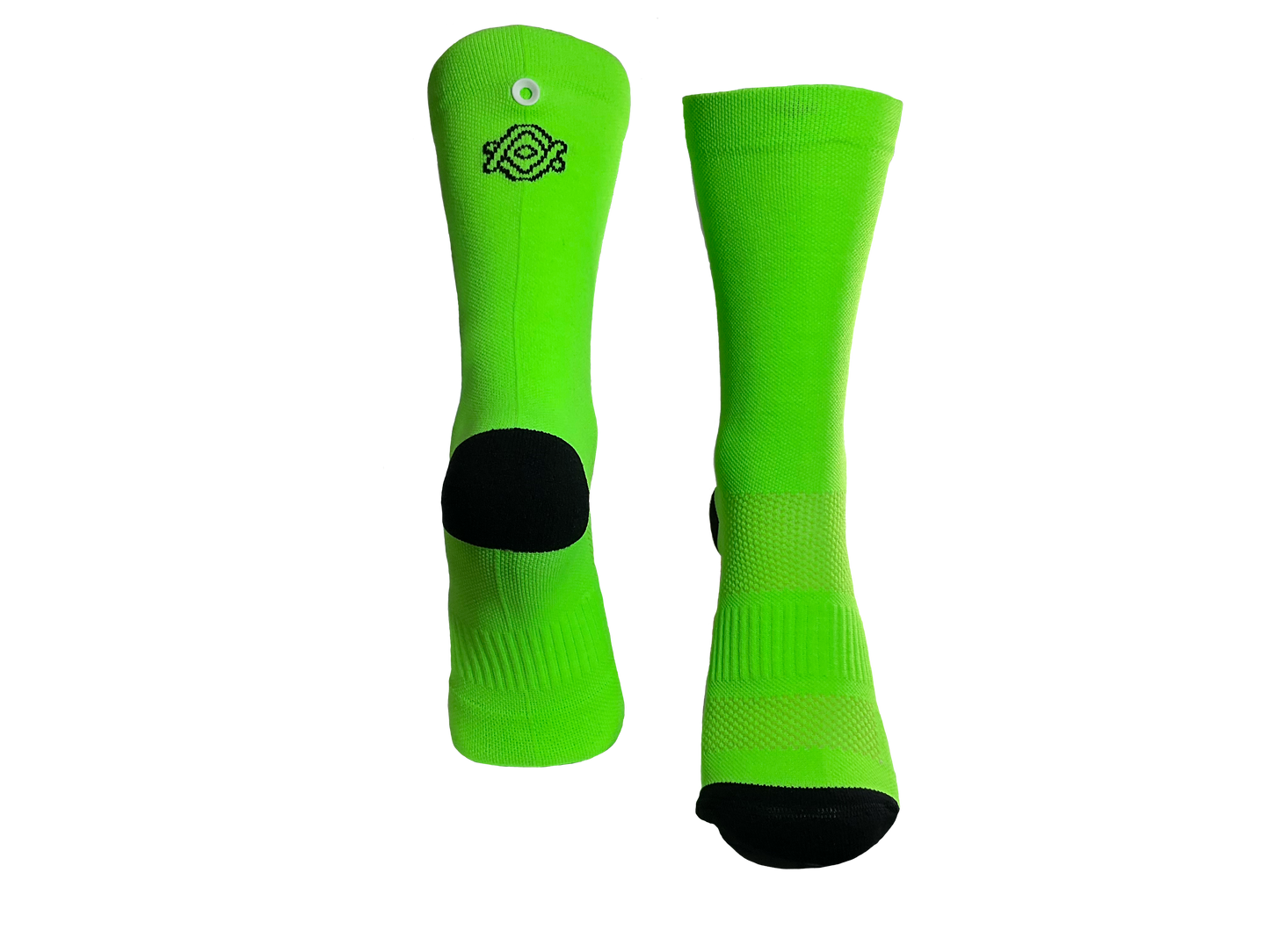 Calcetin tecnico verde Fluor