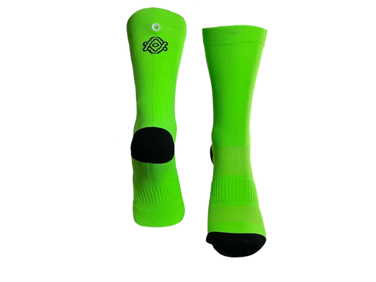 Calcetin tecnico verde Fluor