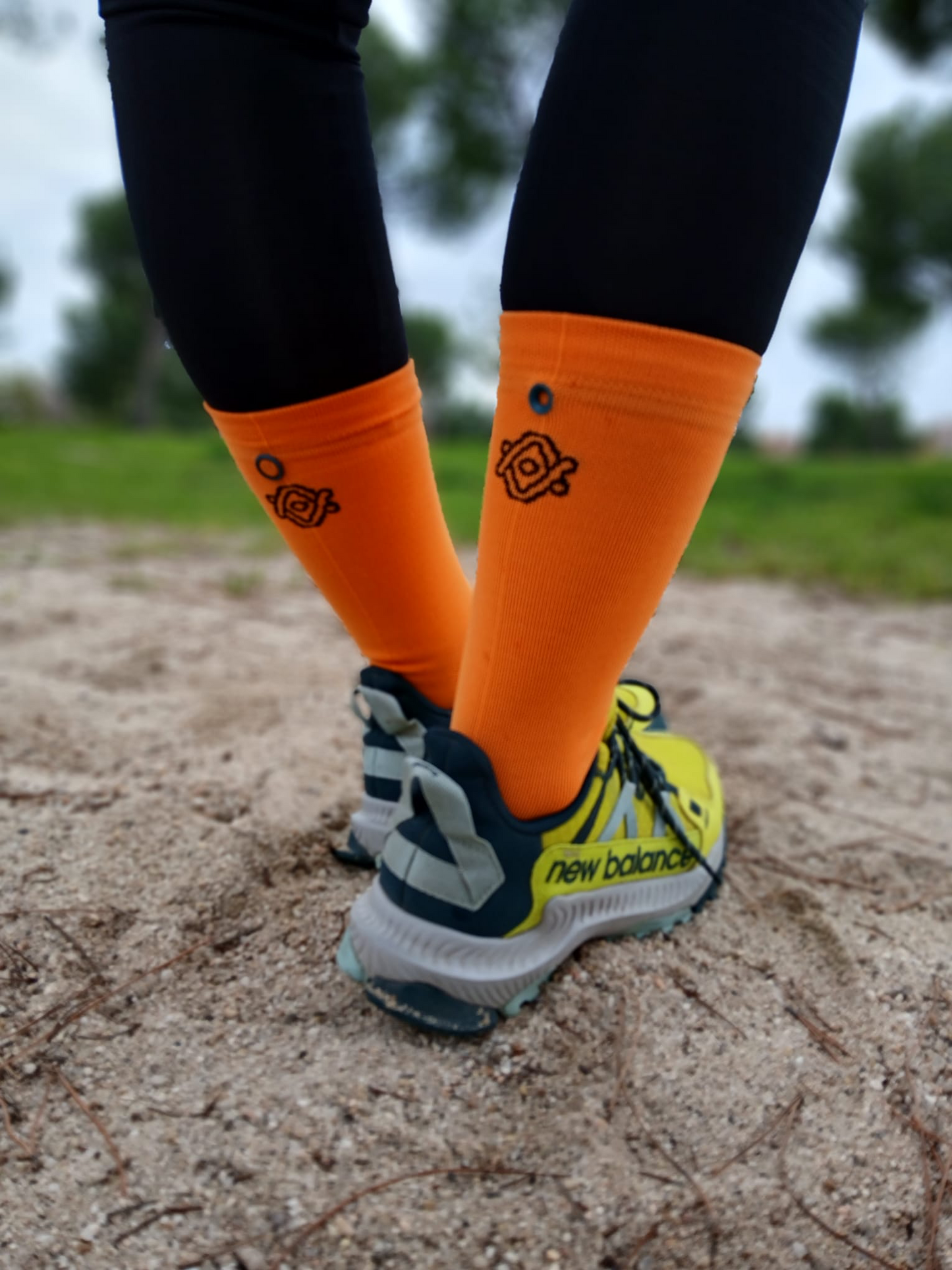 Calcetin tecnico naranja