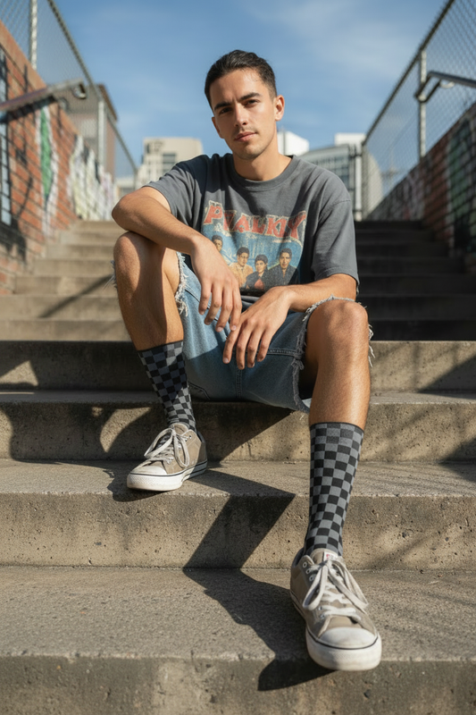 Checker Gris Persona Sin Texto